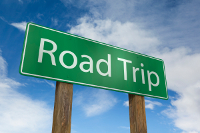 Road Trip Schild